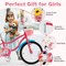 Costway 14/18 Inches Kids Bicycle with Training Wheels & Basket for Boys & Girls